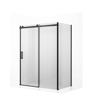 Душевой уголок Ambassador Benefit 19021205HB-120HB 160х120 стекло прозрачное профиль черный без поддона